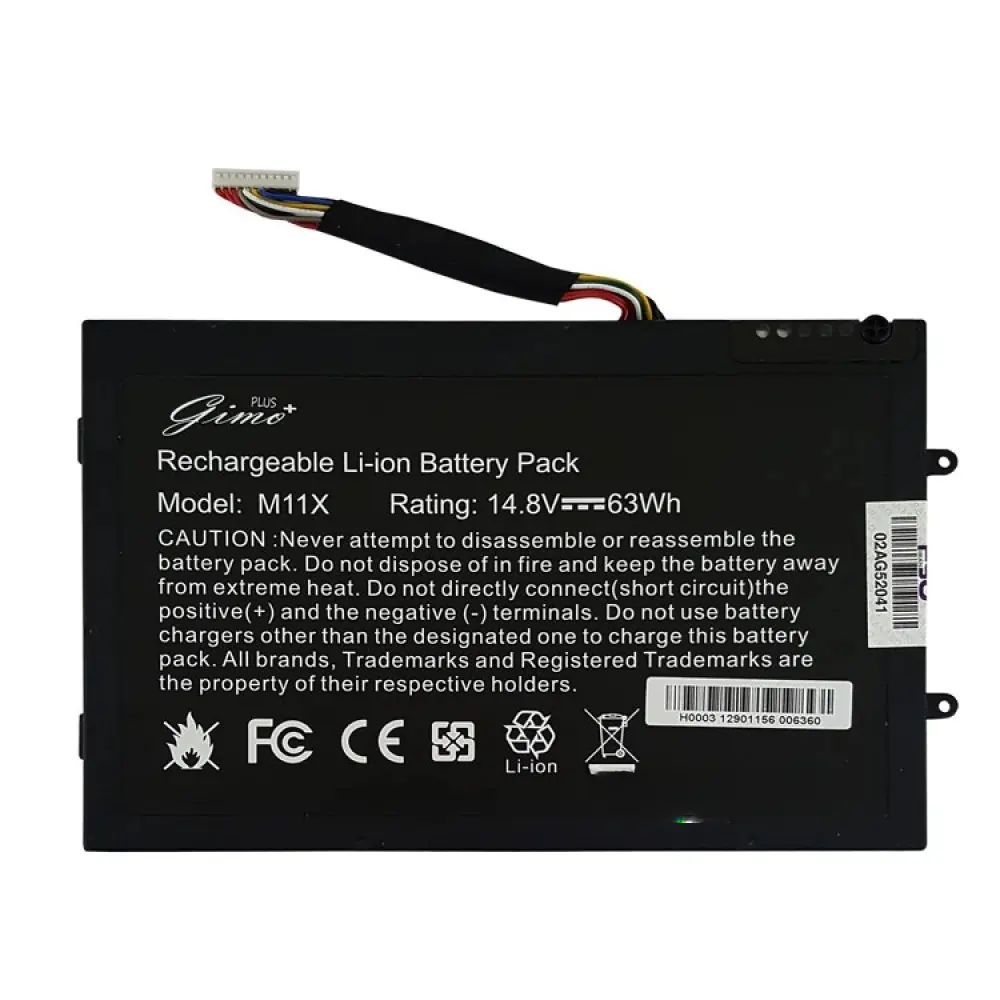 باتری لپ تاپ دل AlienWare M11X PT6V8 Gimo plus مشکی داخلی 63W