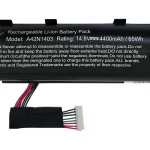 باتری لپ تاپ ایسوس ROG G751 Gimo Plus مشکی داخلی-65 وات ساعت