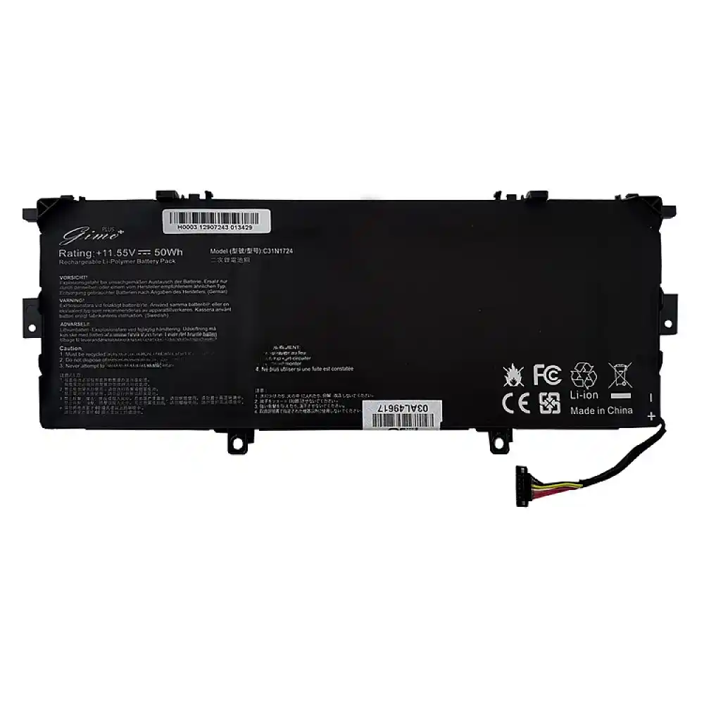 باتری لپ تاپ ایسوس ZenBook UX331U_C31N1724 Gimo Plus مشکی داخلی 50W