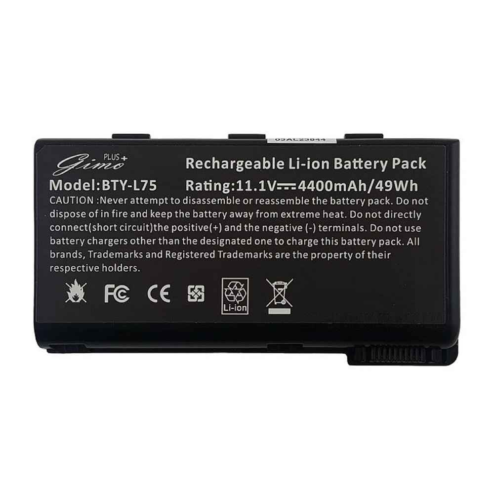 باتری لپ تاپ ام اس آی L74-6Cell Gimo Plus مشکی 49W