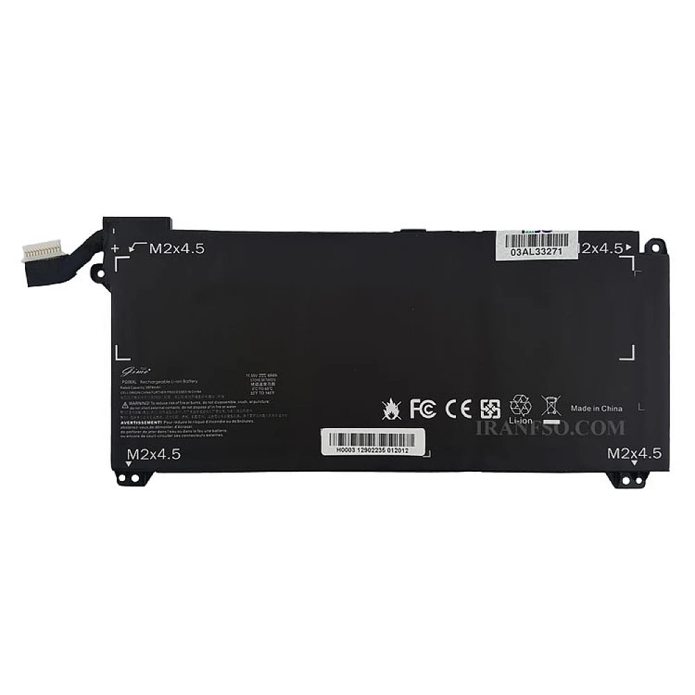 باتری لپ تاپ اچ پی OMEN 15-DH_PG06XL Gimo Plus مشکی داخلی 69W