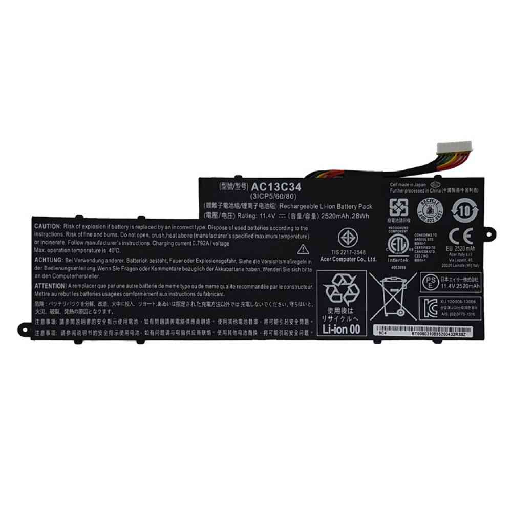 باتری لپ تاپ ایسر Aspire V5-122_AC13C34 داخلی اورجینال