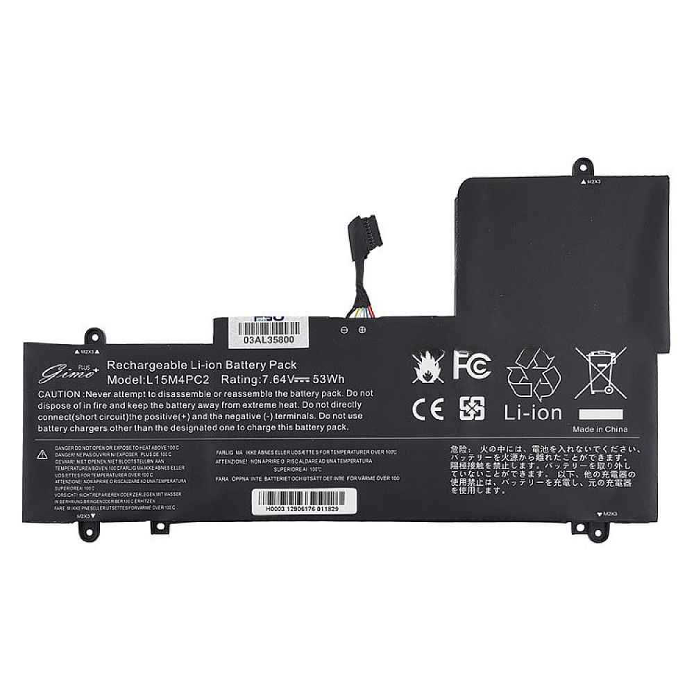 باتری لپ تاپ لنوو IdeaPad Yoga 710_L15L4PC2-L15M4PC2 Gimo Plus مشکی داخلی-53 وات ساعت باتری لپ تاپ لنوو IdeaPad Yoga 710_L15L4PC2-L15M4PC2 Gimo Plus مشکی داخلی 53W